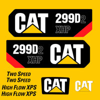 Fits 299D2 XHP Caterpillar Skid Steer Replacement Decals