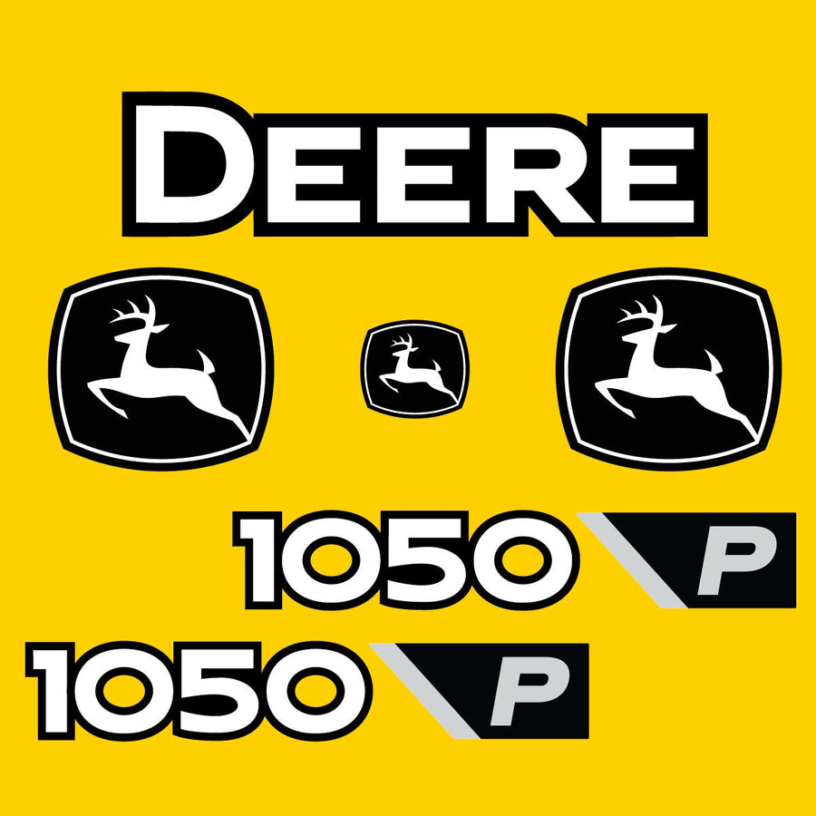 Fits 1050 P-Tier John Deere Crawler Dozer Replacement Decals