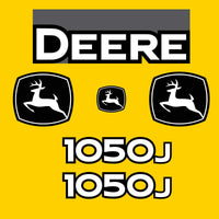 Fits 1050J John Deere Crawler Dozer Replacement Decals