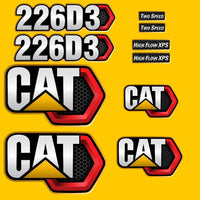 Fits 226D3 Caterpillar Skid Steer Replacement Decals
