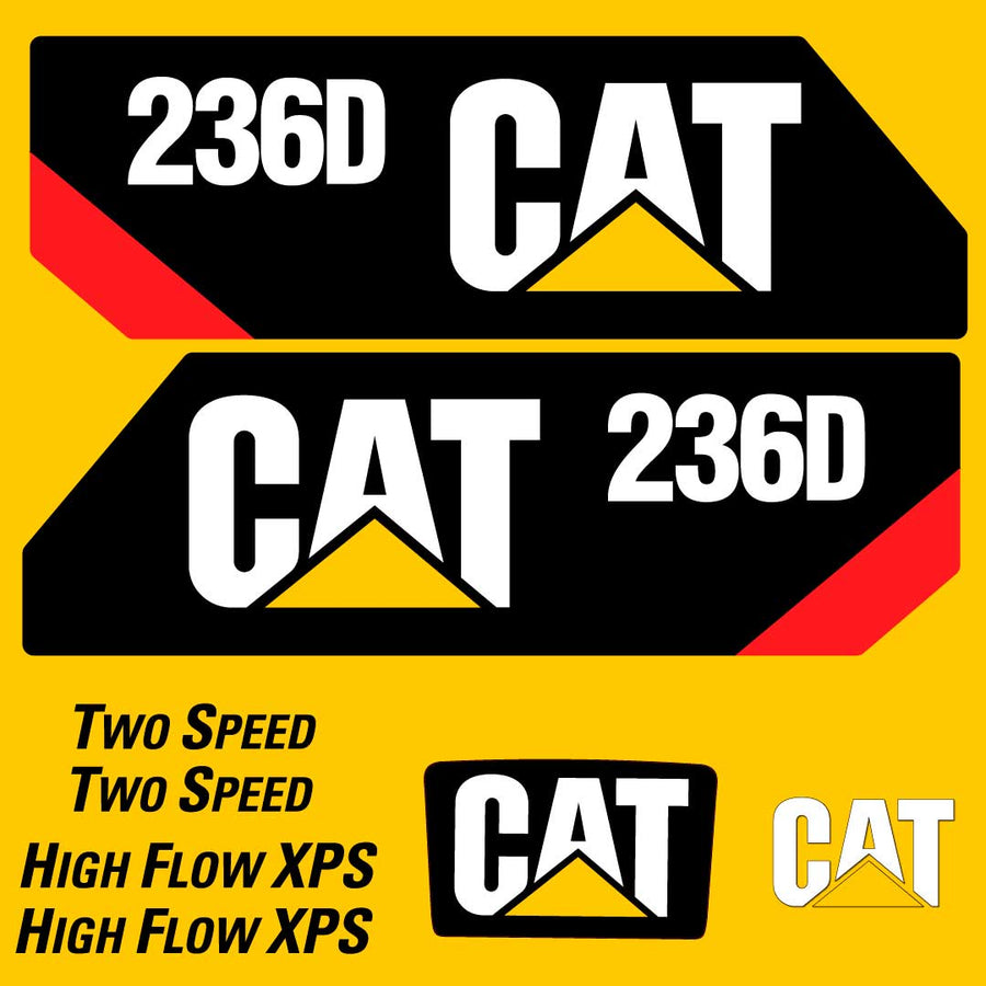 Fits 236D Caterpillar Skid Steer Replacement Decals