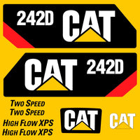 Fits 242D Caterpillar Skid Steer Replacement Decals