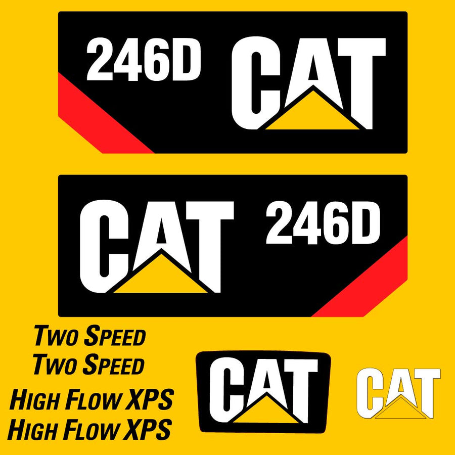 Fits 246D Caterpillar Skid Steer Replacement Decals