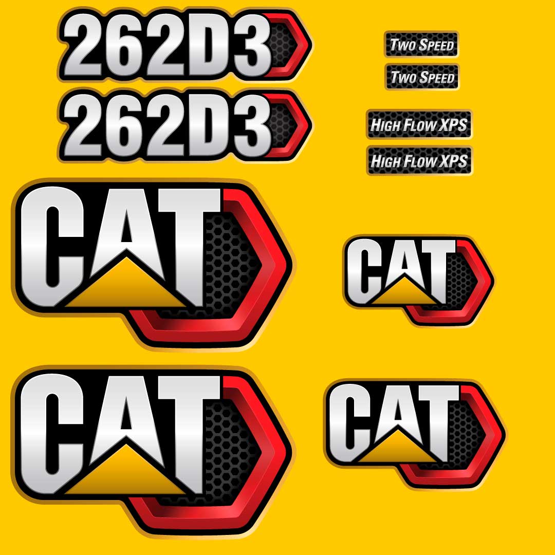 Fits 262D3 Caterpillar Skid Steer Replacement Decals