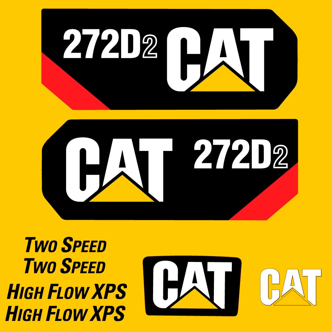 Fits 272D2 Caterpillar Skid Steer Replacement Decals