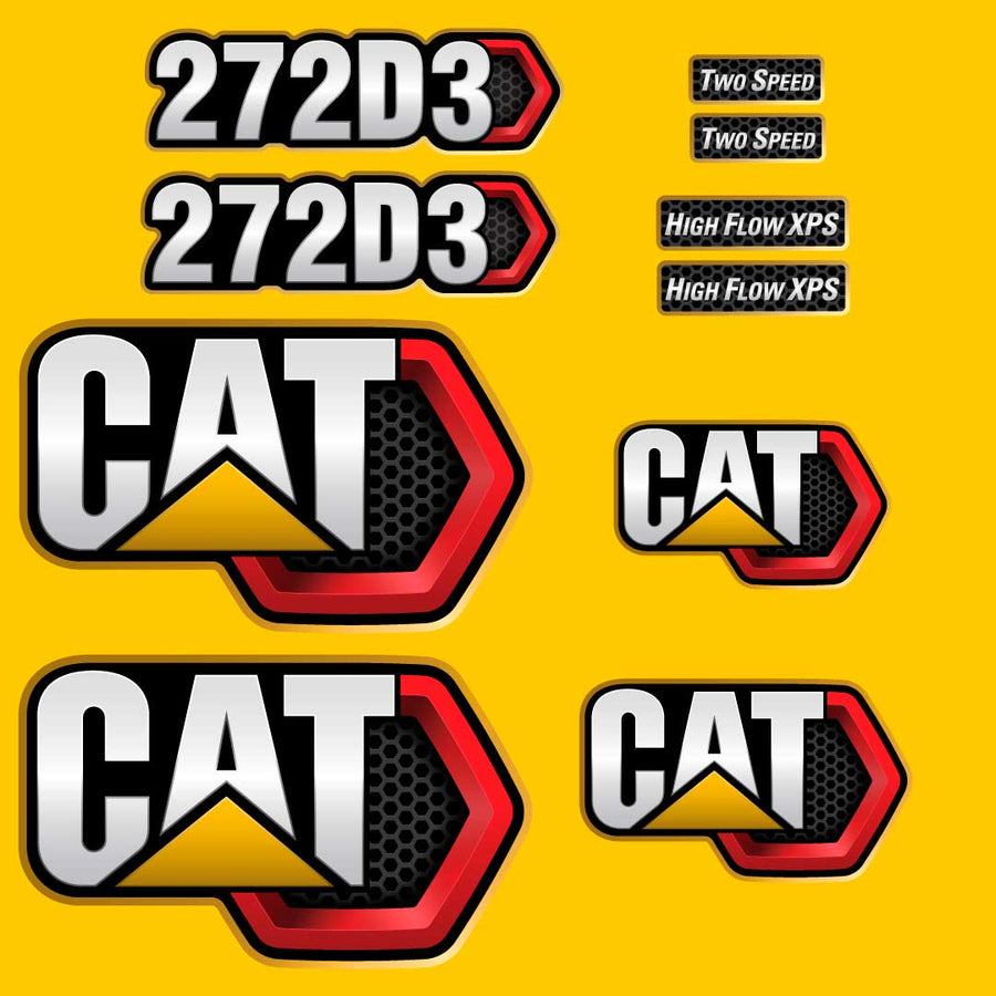 Fits 272D3 Caterpillar Skid Steer Replacement Decals