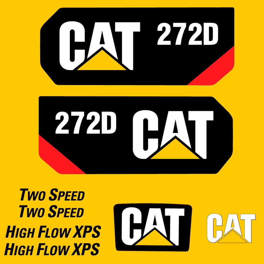 Fits 272D Caterpillar Skid Steer Replacement Decals