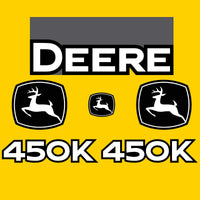 Fits 450K John Deere Crawler Dozer Replacement Decals