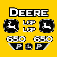 Fits 650 P-Tier LGP John Deere Crawler Dozer Replacement Decals