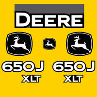 Fits 650J XLT John Deere Crawler Dozer Replacement Decals