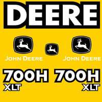 Fits 700H XLT John Deere Crawler Dozer Replacement Decals