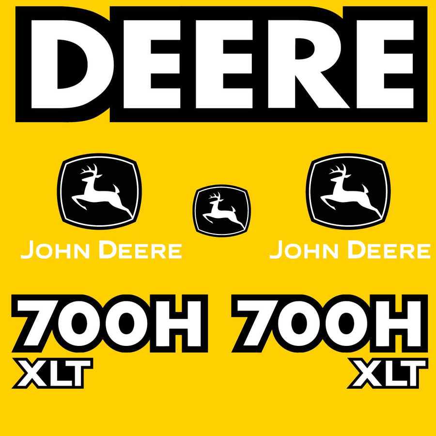 Fits 700H XLT John Deere Crawler Dozer Replacement Decals
