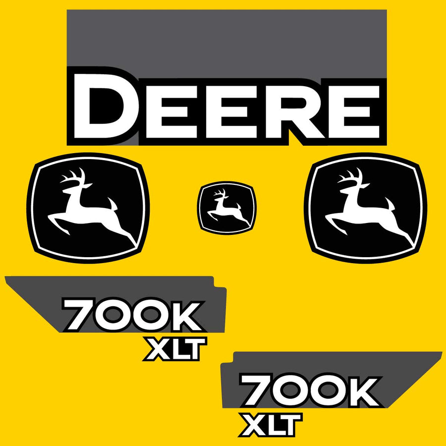 Fits 700K XLT (Pre-2015) John Deere Crawler Dozer Replacement Decals