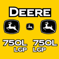 Fits 750L LGP John Deere Crawler Dozer Replacement Decals