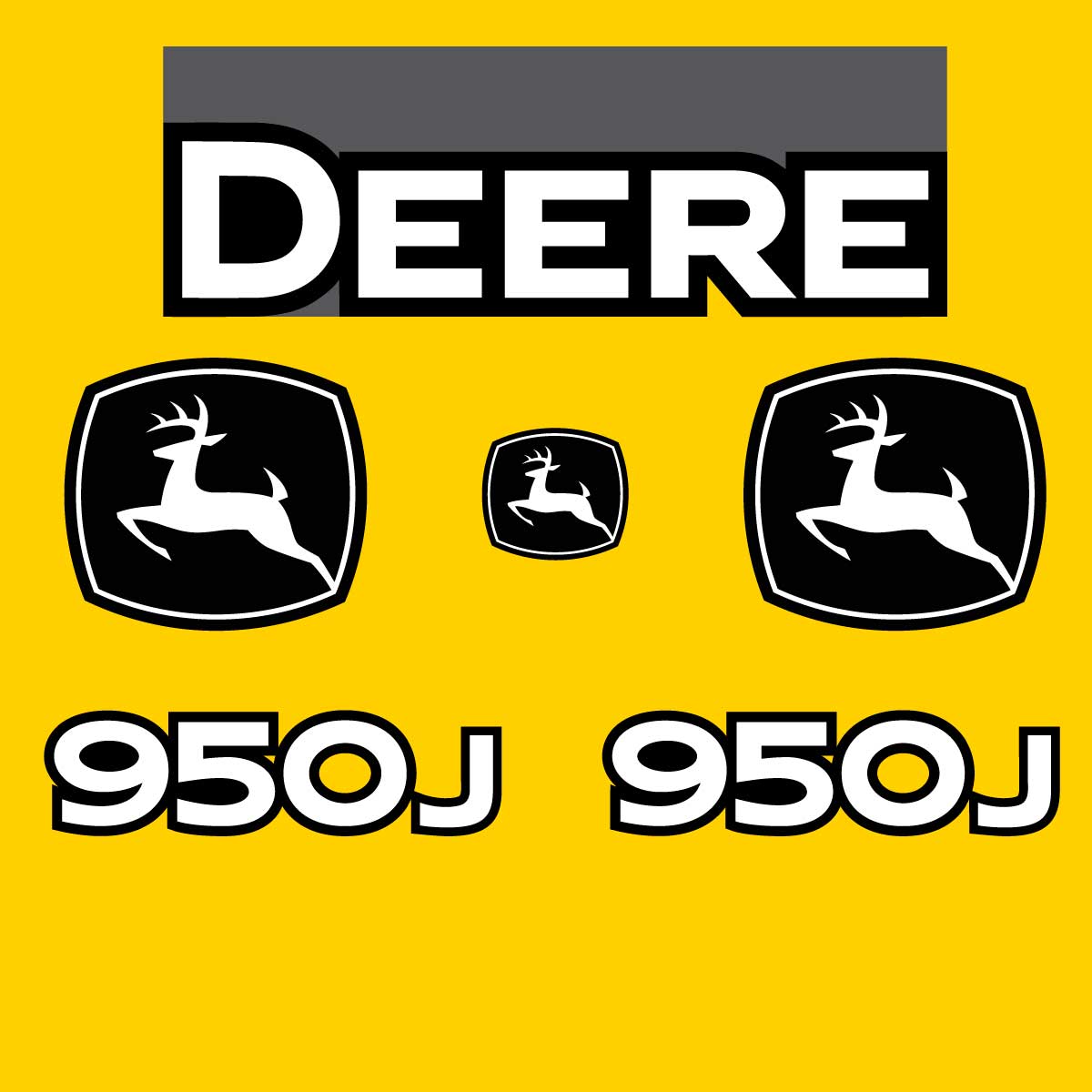 Fits 950J John Deere Crawler Dozer Replacement Decals
