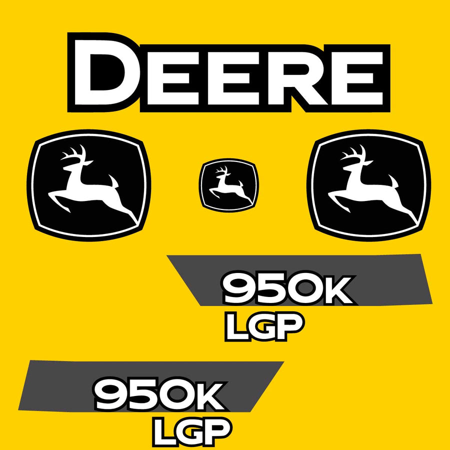 Fits 950K LGP John Deere Crawler Dozer Replacement Decals