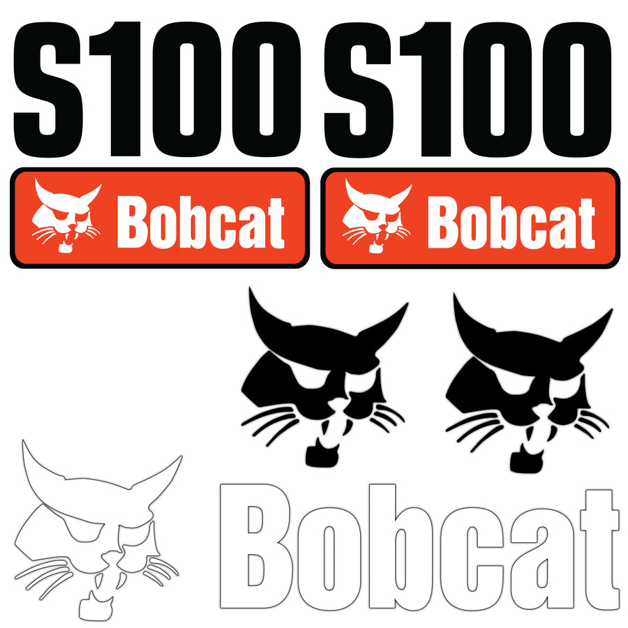 Fits S100 Bobcat Skid Steer Replacement Decals