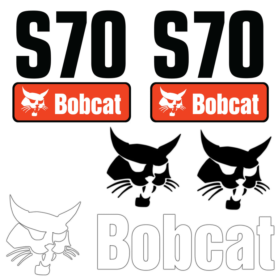 Fits S70 Bobcat Skid Steer Replacement Decals