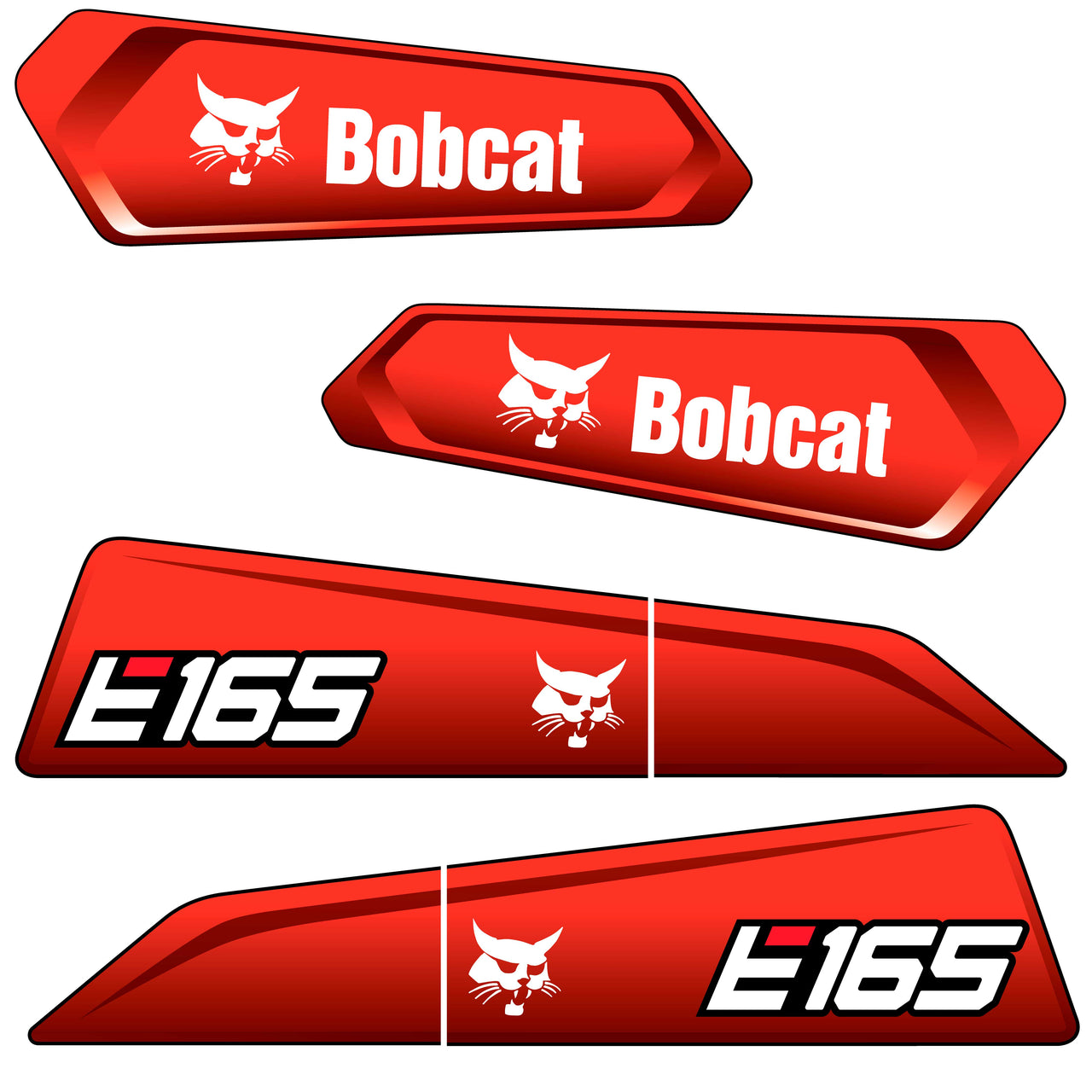 Fits E165 Bobcat Excavator Replacement Decals