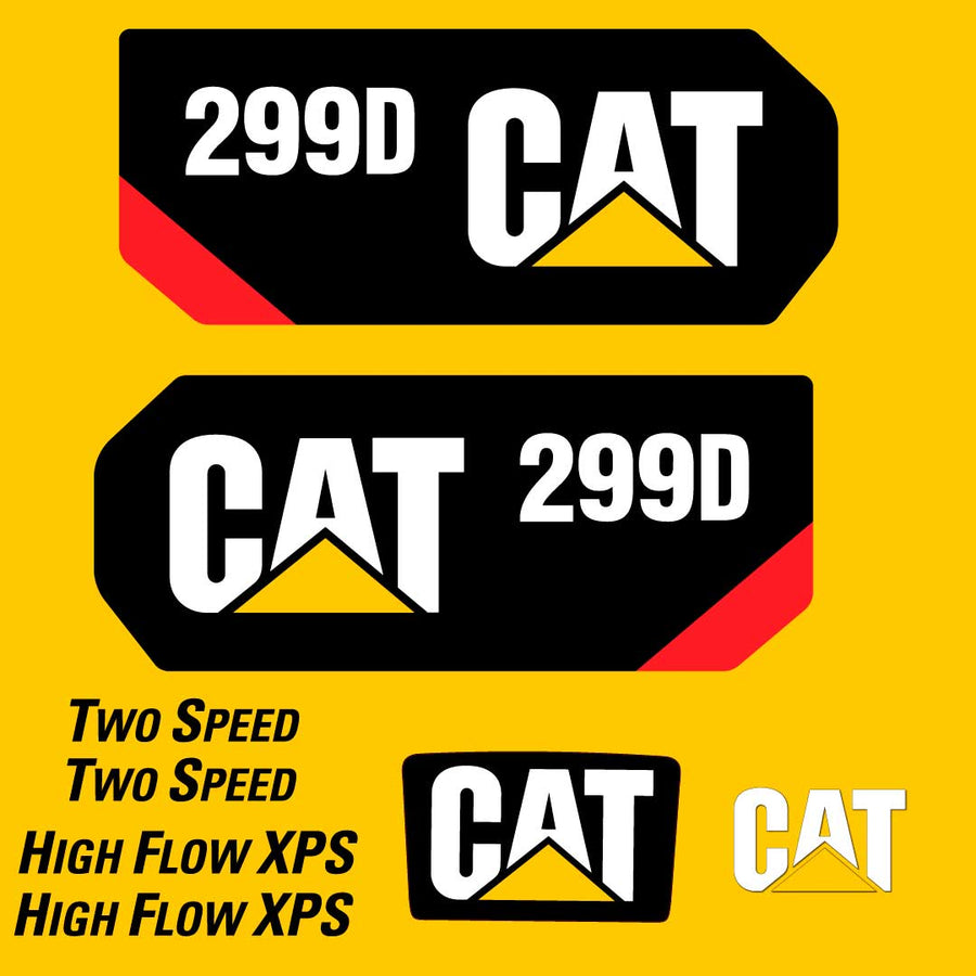 Fits 299D Caterpillar Skid Steer Replacement Decals