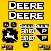 Fits 310 P - Tier John Deere Backhoe Loader Replacement Decals - Dun Decals