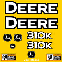 Fits 310K John Deere Backhoe Loader Replacement Decals - Dun Decals