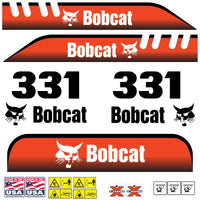 Fits 331 Bobcat Excavator Replacement Decals