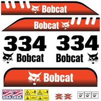 Fits 334 Bobcat Excavator Replacement Decals