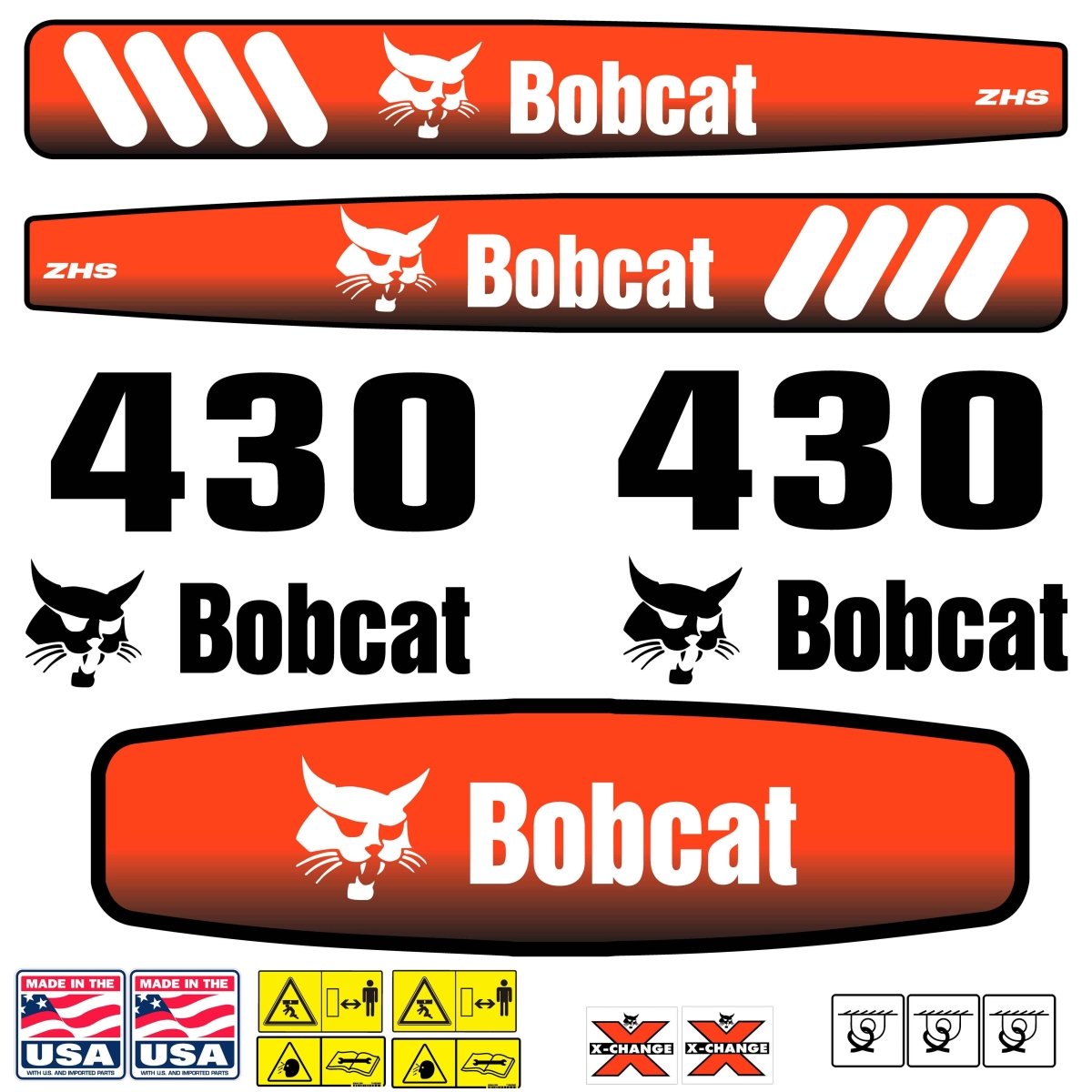 Fits 430 Bobcat Excavator Replacement Decals