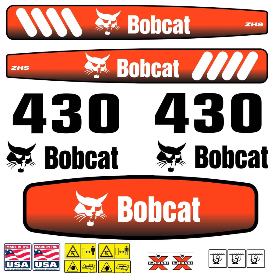 Fits 430 Bobcat Excavator Replacement Decals