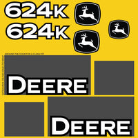 Fits 624K John Deere Wheel Loader Replacement Decals - Dun Decals