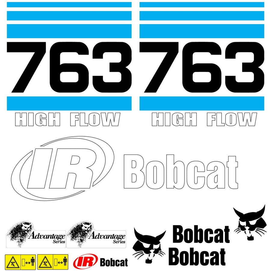 Fits 763 Bobcat Skid Steer Replacement Decals