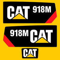 Fits 918M Caterpillar Compact Wheel Loader Replacement Decals - Dun Decals