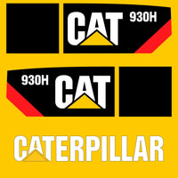 Fits 930H Caterpillar Wheel Loader Replacement Decals - Dun Decals