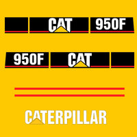 Fits 950F (Series 2) Caterpillar Wheel Loader Replacement Decals - Dun Decals