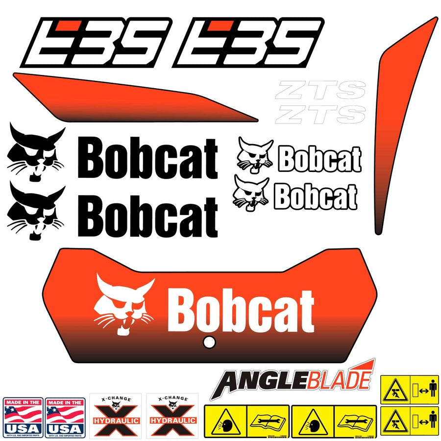 Fits E35 Bobcat Excavator Replacement Decals