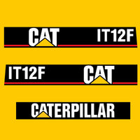 Fits IT12F Caterpillar Wheel Loader Replacement Decals - Dun Decals