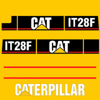 Fits IT28F Caterpillar Wheel Loader Replacement Decals - Dun Decals