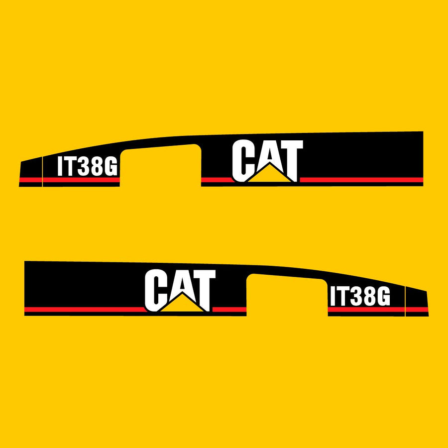 Fits IT38G Caterpillar Wheel Loader Replacement Decals - Dun Decals