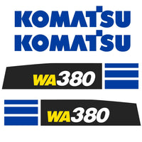 Fits WA380-8 Komatsu Wheel Loader Replacement Decal Kit
