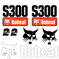 Fits S300 Bobcat Replacement Decal Sticker - Outdoor Durable Laminate