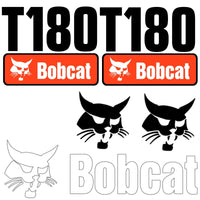 Fits T180 Bobcat Replacement Decal Sticker - Outdoor Durable Laminate