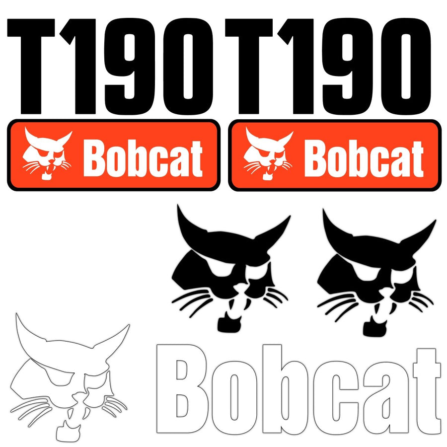 Fits T190 Bobcat Replacement Decal Sticker - Outdoor Durable Laminate