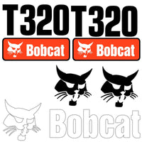 Fits T320 Bobcat Skid Steer Replacement Decals
