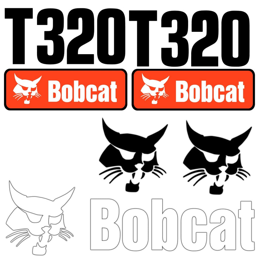 Fits T320 Bobcat Skid Steer Replacement Decals