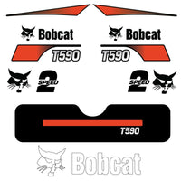 Fits T590 Bobcat Track Loader Replacement Decals - Dun Decals