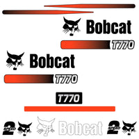 Fits T770 Bobcat (Alternate Rear) (Stripes) Replacement Decal Sticker
