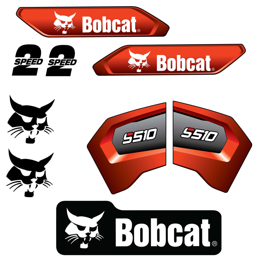 Fits S510 Bobcat Skid Steer Replacement Decals