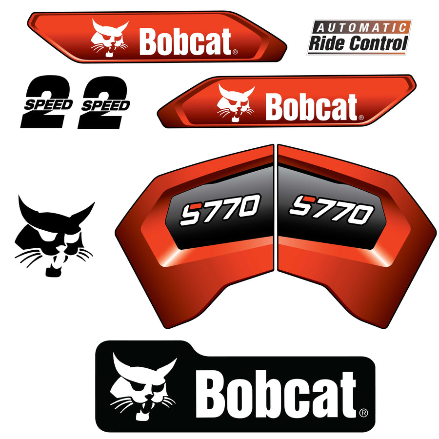 Fits S770 Bobcat Skid Steer Replacement Decals