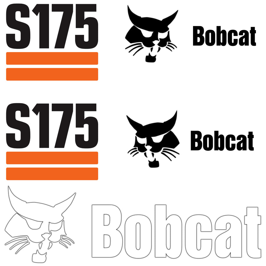 Fits S175 Bobcat Replacement Decal Sticker - Outdoor Durable Laminate